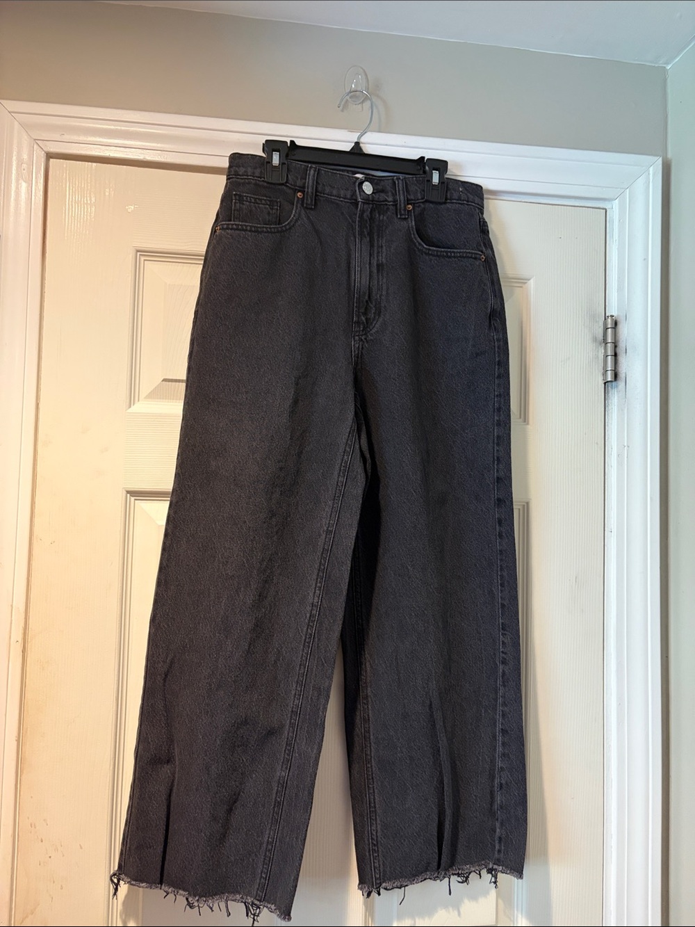 PacSun Nora Wide-Leg Jeans in Washed Black 26